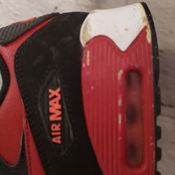 NIKE Air Max 2015 Kids 1Y Sneakers Red and Black Used Condition Retro - Picture 10 of 12